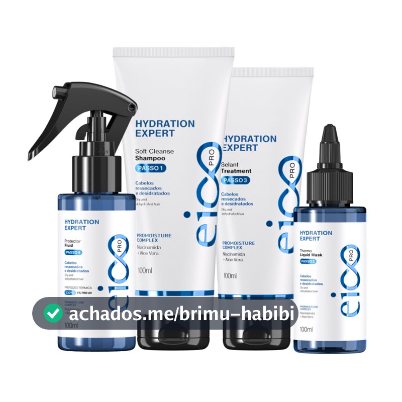 Kit Eico Pro Hydration System Expert Hidratação Profunda Reparação Capilar 400ml
