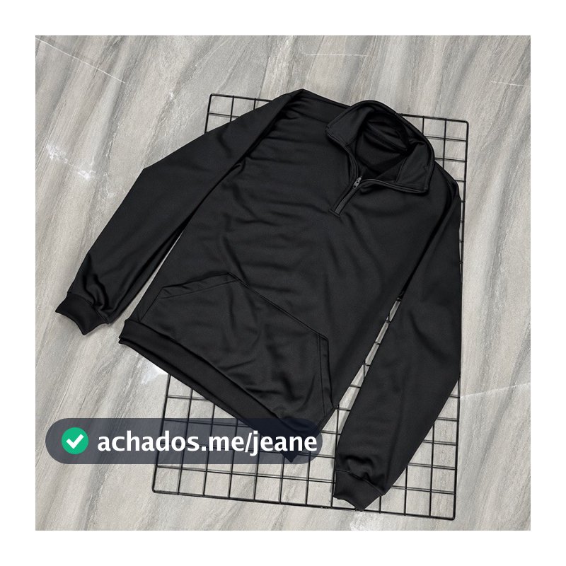 Moletom Meio ziper gola alta TH T0MM1 (PREMIUM)