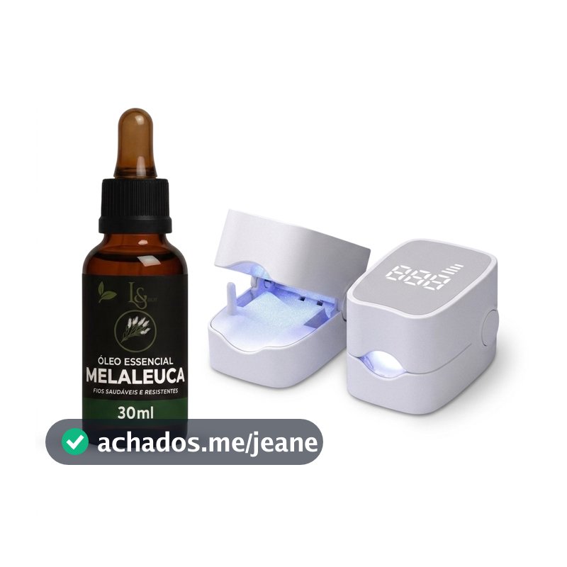 Aparerelho Laser Antifúngico Para Unhas Pés E Mãos + Óleo Essencial Melaleuca Combate Fungos
