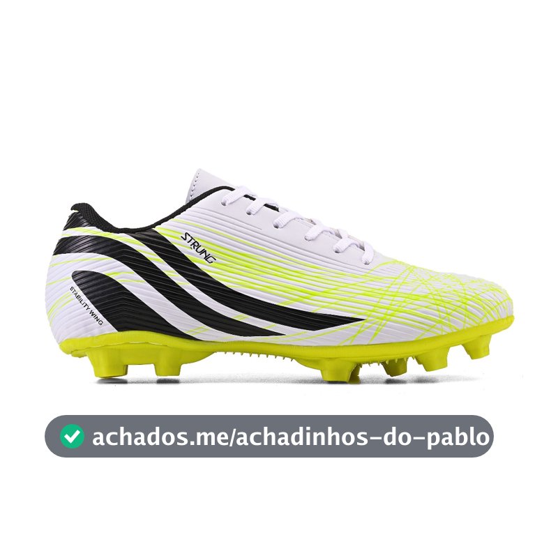 Chuteira de Campo Chuteira Chuteira Campo Masculino Costurada Reforçada Promoção