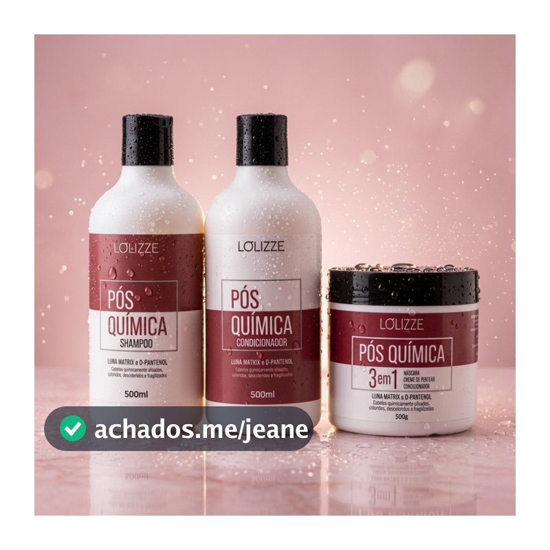 Kit Shampoo E Condicionador + Máscara Pós Química/Progressiva, Alisamentos e Coloração