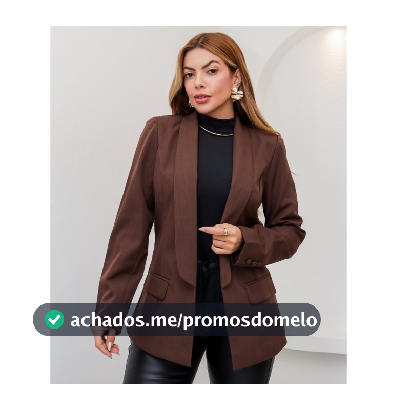 Blazer Feminino Social Alfaiataria Elegante Trabalho Manga Longa 3RD SD1460