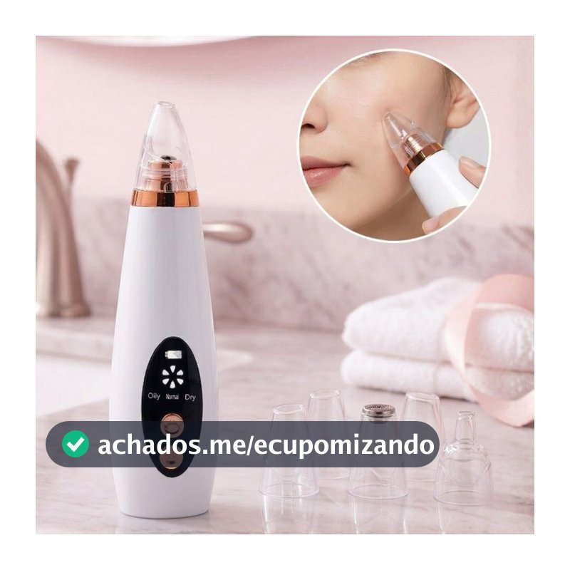 Removedor De Cravos Espinhas Cleaning  Sugador Poros Acne Sucção Usb Recarregável