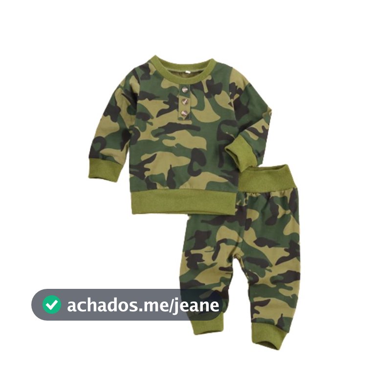 Conjunto Camuflado Bebe Menino