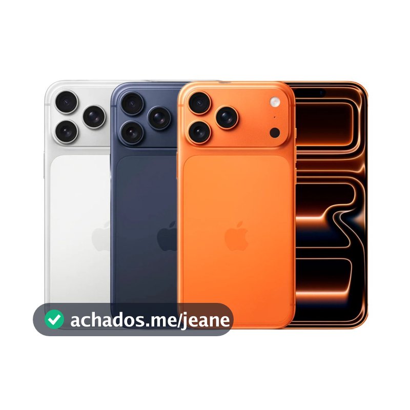 Celular Apple iPhone 17 Pro Max 256GB Câmera Tripla Fusion de 48MP Tela 6.9" Super Retina XDR 5G NFC