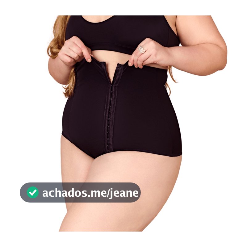 Cinta Pós Parto Plus Size Modeladora Feminina com Fecho Cintura Alta Compressão Abdominal Cesárea 44 ao 52
