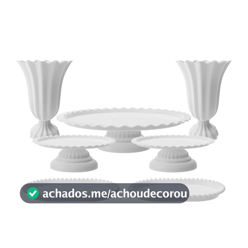 Kit Festa Luxo 7 Peças Eventos Casamento Aniversário Decoração