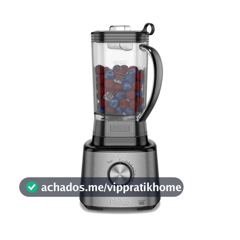 Liquidificador Philco 1400W 3L 12 Velocidades Inox PLQ2100PI