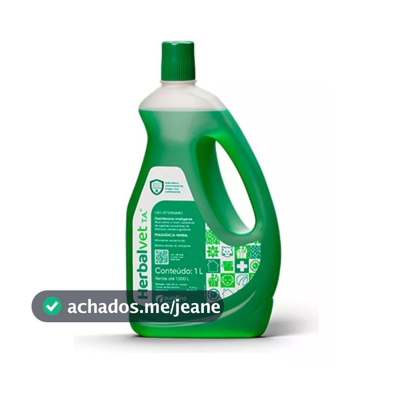 Desinfetante Herbal Vet Bactericida Concentrado 1L Herbalvet