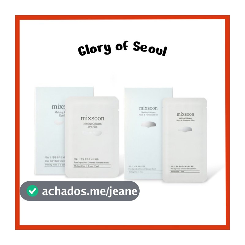 MIXSOON Melting Collagen Film (2 Types) Eye Film(5pairs/10ea/1box) / Neck & Forehead Film(5ea/1box)