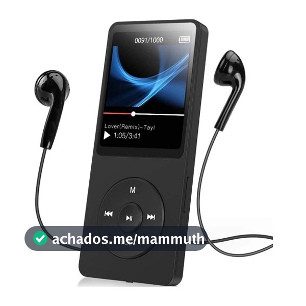 MP3 Player HIFI Bluetooth 5.0 Mús Esporte Alto-Falantes MP4 Media FM Rádio Gravador Voz book Leitor