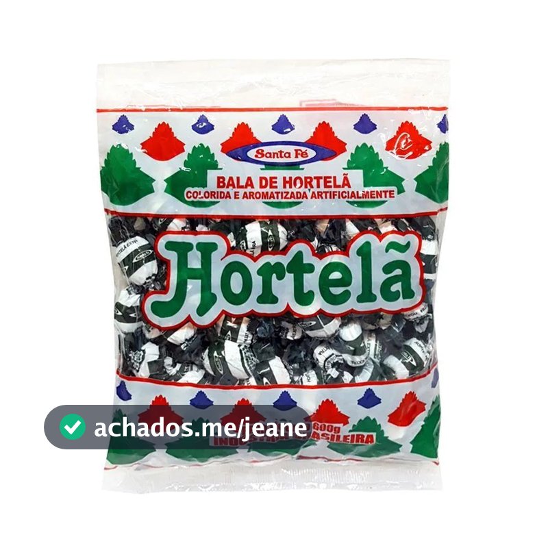 Bala Dura Hortelã Santa Fé 600g