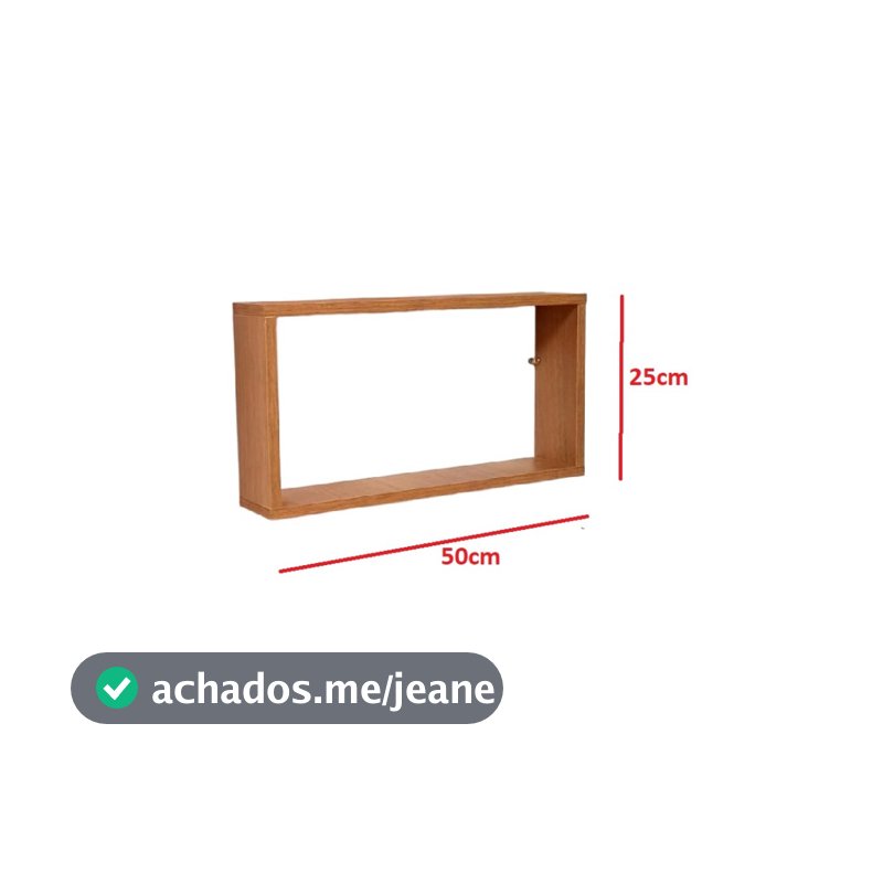 Nicho decorativos de parede Freijó 50x25x10