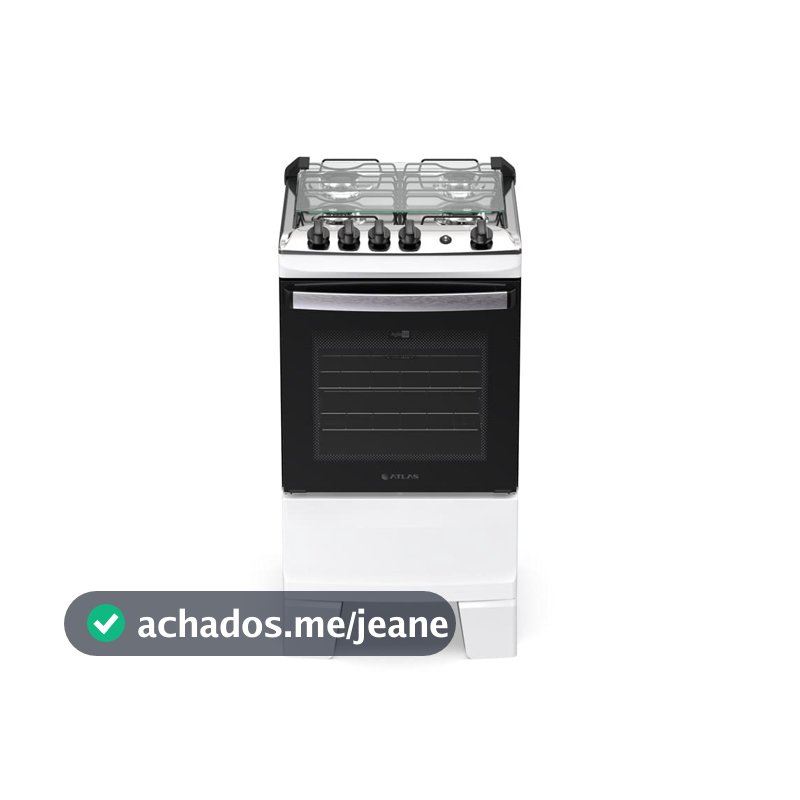 Fogão Agile Up 4 Bocas com Mesa Inox e Acendimento Automático Atlas