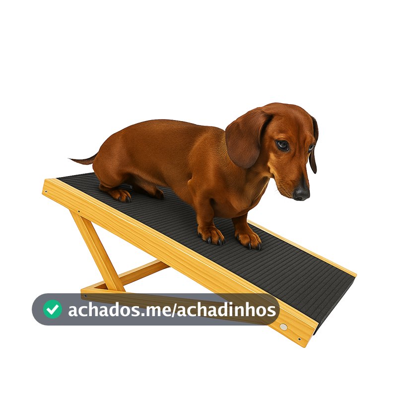 Rampa Escada Para Cachorro E Gato Pet Madeira Maciça Antiderrapante Altura Regulável 30/40cm Sofá Poltrona Cama