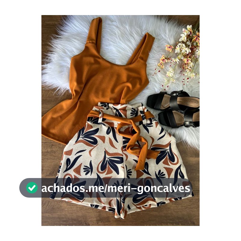 Conjunto Plus Size  Premium veste do 50 ao 58 (Blusa estampado com short  liso)