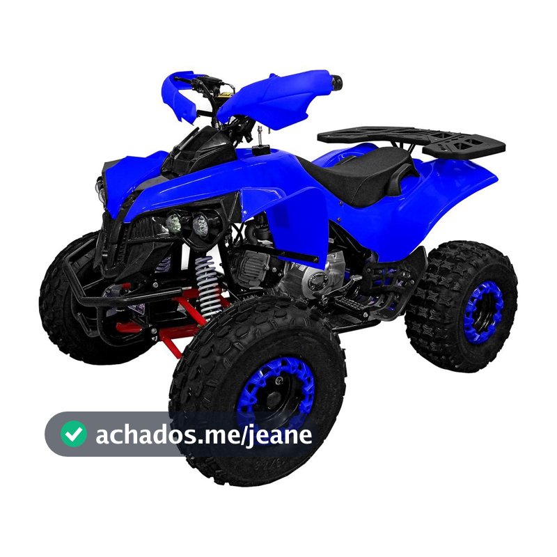 Quadriciclo Atv 125cc Gasolina P Elétrica com Ré 0 km Freio a Disco 4T - TATV125 - Azul