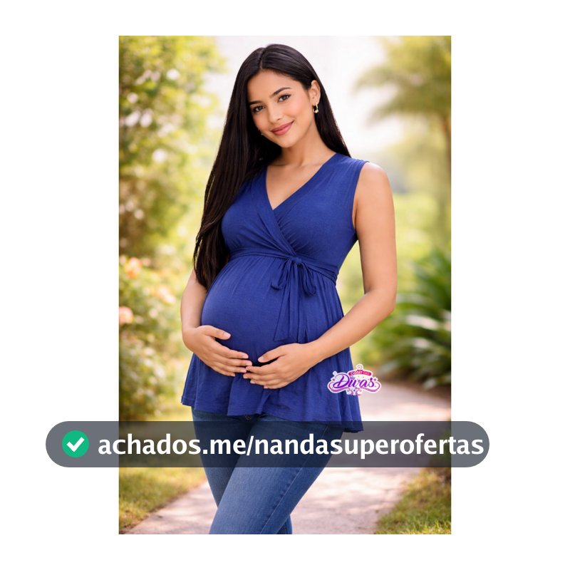 Bata Gestante Amamentação Sem Manga