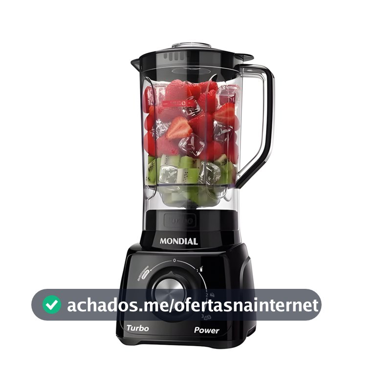 Liquidificador Mondial L‑99 Turbo 550 W 3 Velocidades