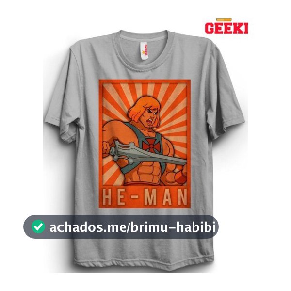 Camiseta Unissex Algodão He-Man DesenhoMAYC