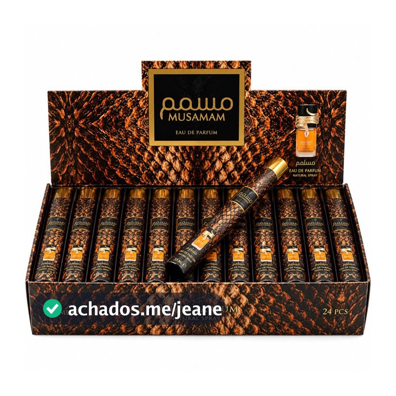 Perfume Musamam Black Intense 35ml EDP Unissex Aroma Amadeirado Especiado Alta Fixação Longa Duração