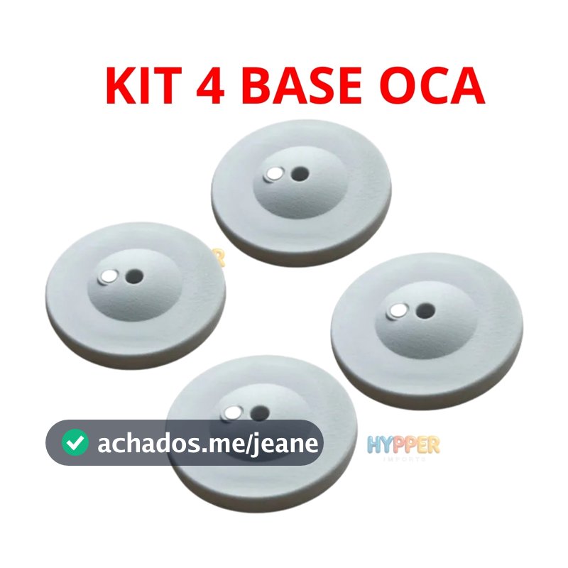 KIT 4  base Oca 21cmpara Suporte de Balão e Wind Banner Enchimento com Água ou Areia