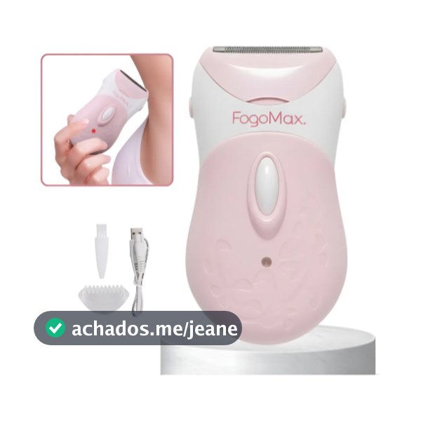 Depilador Elétrico Feminino Lavável Recarregável Portátil Facial E Corporal