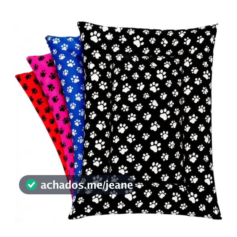 Cama Pet Colchonete Macio Cachorro ou Gato Caminha Impermeável com Zíper Lavável com Bloqueador Térmico
