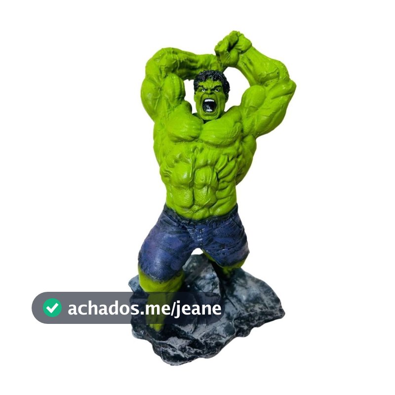 Estátua Boneco Action Figure Hulk Esmaga Smash Vingadores Marvel Comics Colecionável Resina