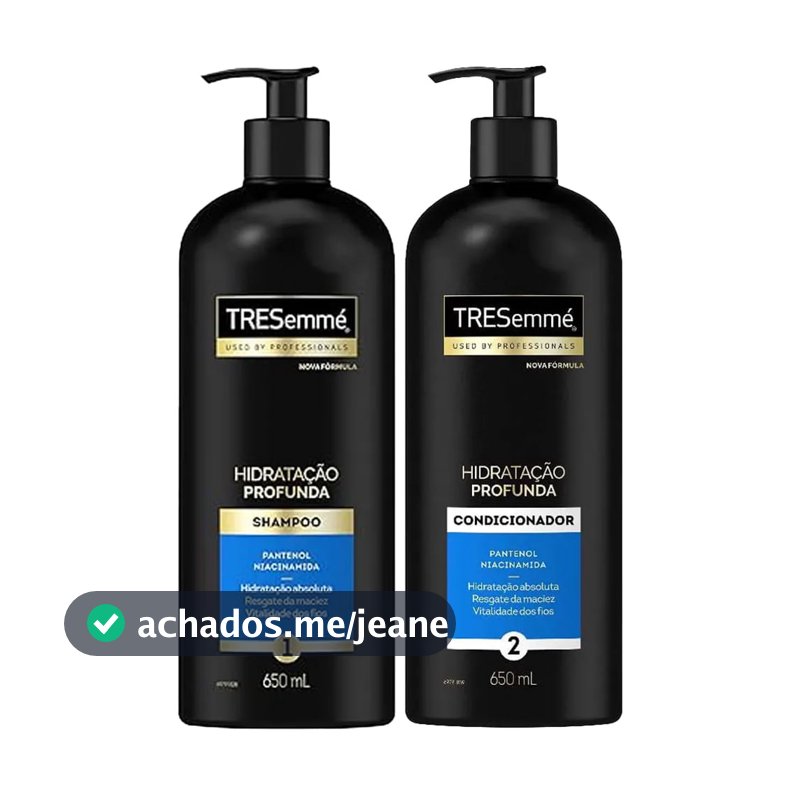 Kit Shampoo + Condicionador Tresemmé Hidratação Profunda 650ml