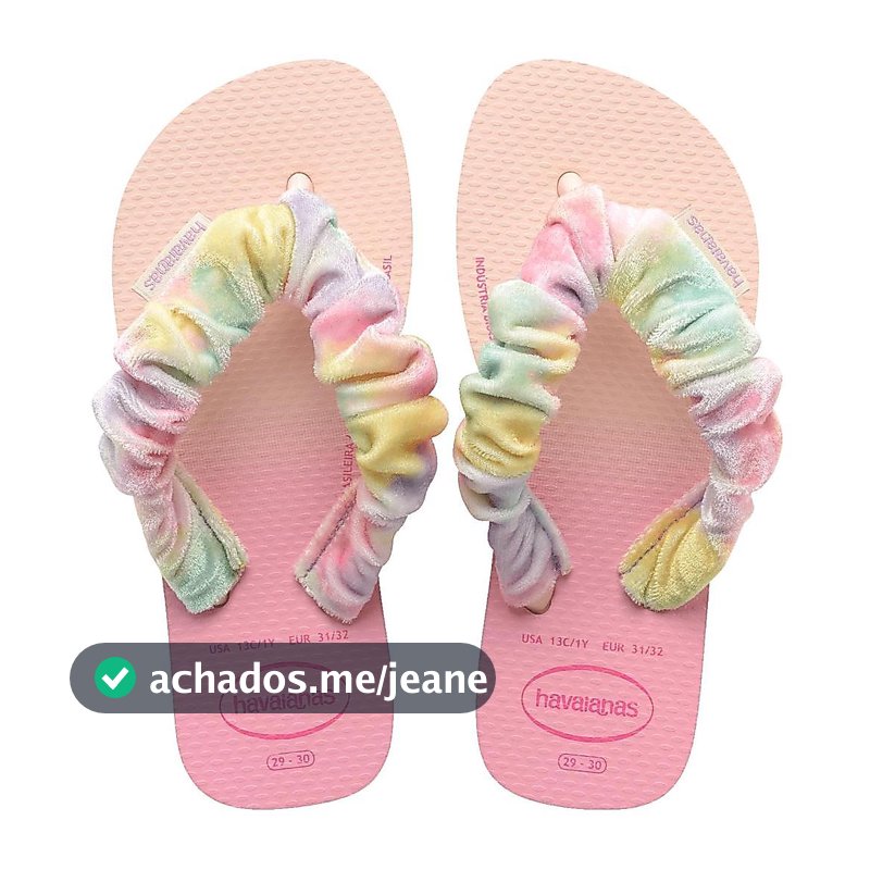 Chinelo Havaianas Infantil Fluffy