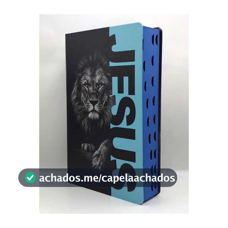 Bíblia Sagrada Tamanho Grande Capa Dura Com Harpa Palavras de Jesus em Vermelho Jesus Azul Bebê