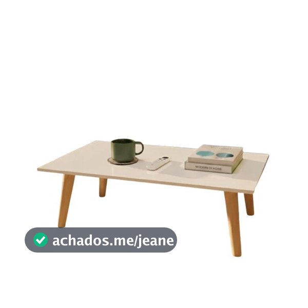 Mesa Quadrada de Centro Mesa de Apoio Mesinha de Canto Branco Moderno Sala de Estar Quarto Utilidade pes de 20cm