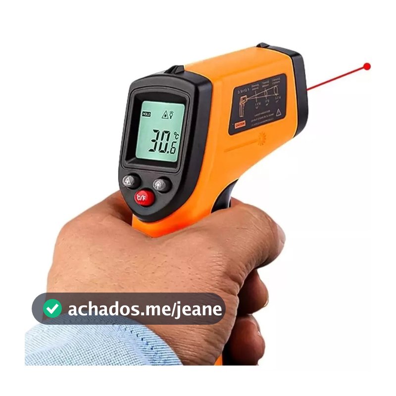 Termômetro Culinário Digital Infravermelho Laser -50°C a 400°C Primebras JISHOP
