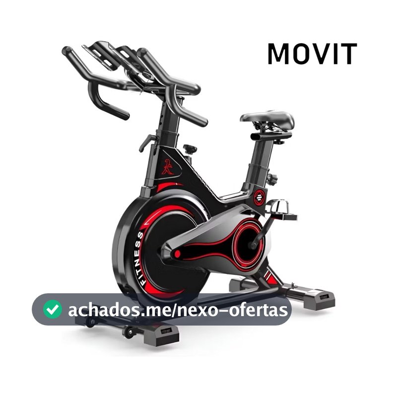 Bicicleta Spinning Ergométrica Adking Magnética Roda Inércia 13kg Vermelha Vermelho 127/220v