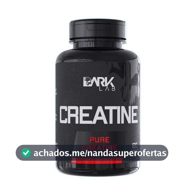 Creatina Monohidratada 100% Pura 120 Cápsulas Dark Lab - Creatina Pura em Cápsula