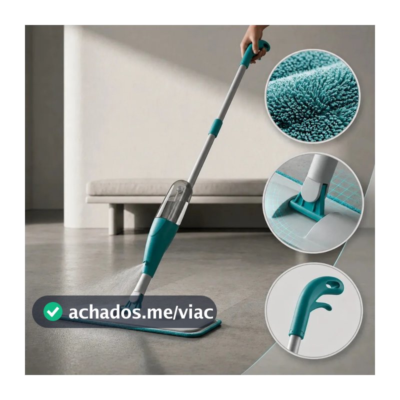 Mop Spray Com Reservatório Esfregão Vassoura Mágica