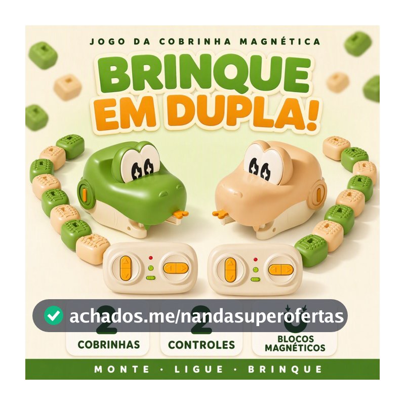 Carro De Controle Remoto Cobra Magnética Brinquedo 2 Jogadores Batalha Engolir Peças Recarregável