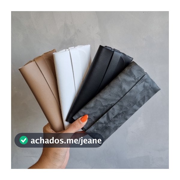Kit 10 Porta óculos estojo couro ecológico case Atacado Revenda Resistente Capa Aveludada
