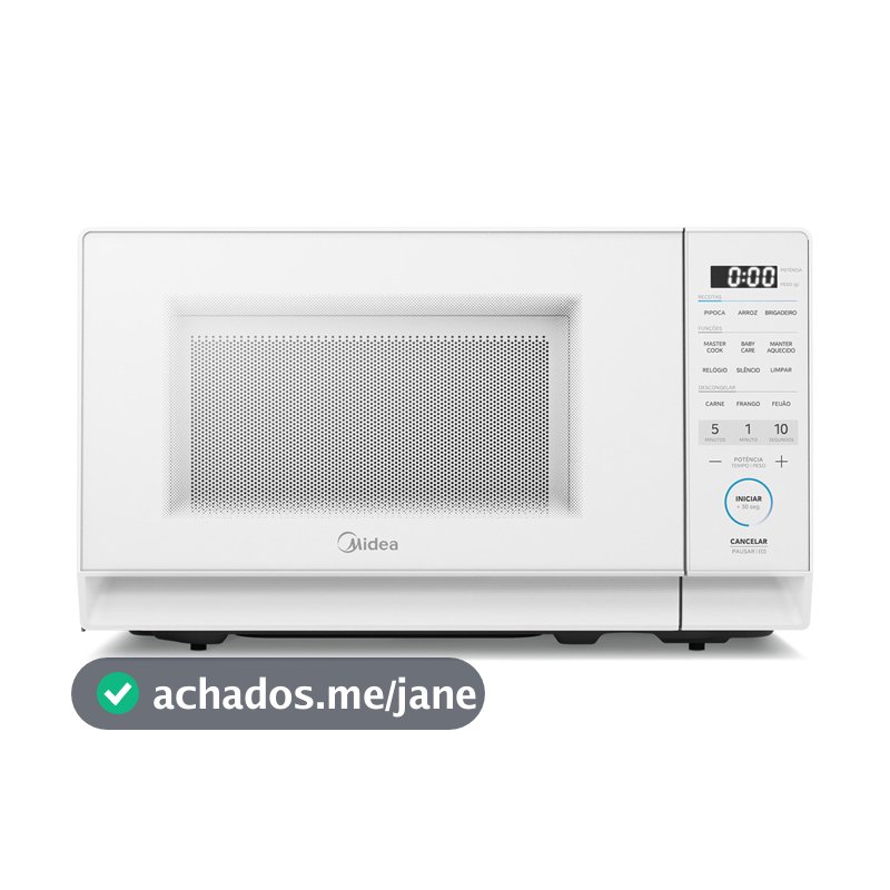 Micro-ondas Midea 20L MasterCook 6 funções MHP20B1 Branco