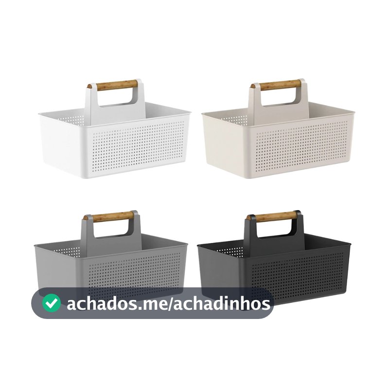 Cesto Organizador Multiuso com Alça Flow OMW100 - Ou