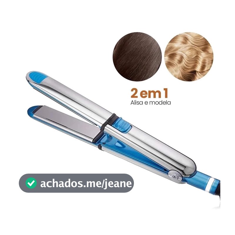 Prancha de Cabelo e Chapinha Super Nano Titanium Optima 3000 BIVOLT Profissional 465° F