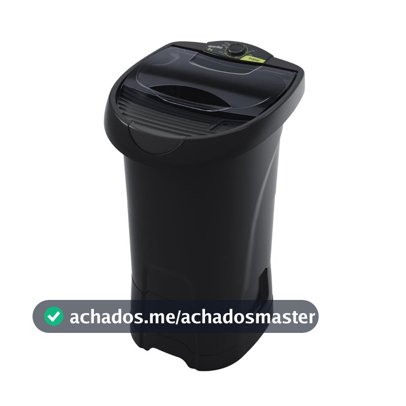 Tanquinho de Lavar Roupas Wanke 4kg Super Semi-Automática Preto 127V - LWLI040T