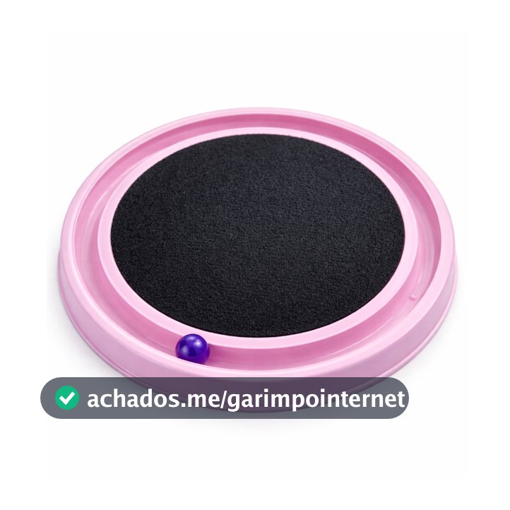 Arranhador para Gatos Redondo com Bolinha Brinquedo para Gato Carpete Antiestresse Protetor de Sofá