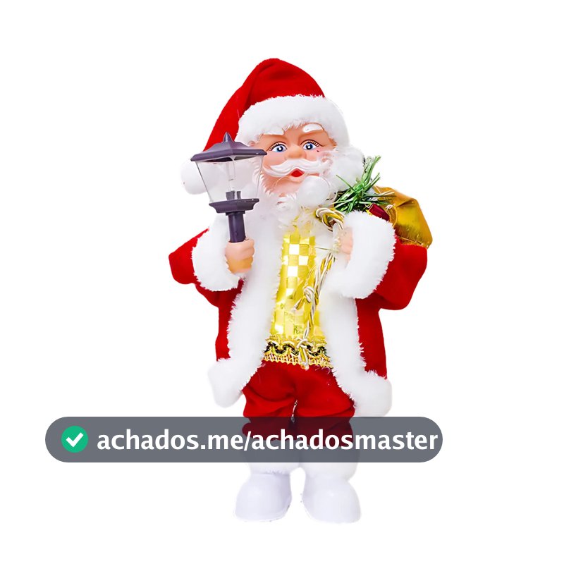 Boneco Papai Noel Com Lamparina Musical Com Movimento E Luz Natal