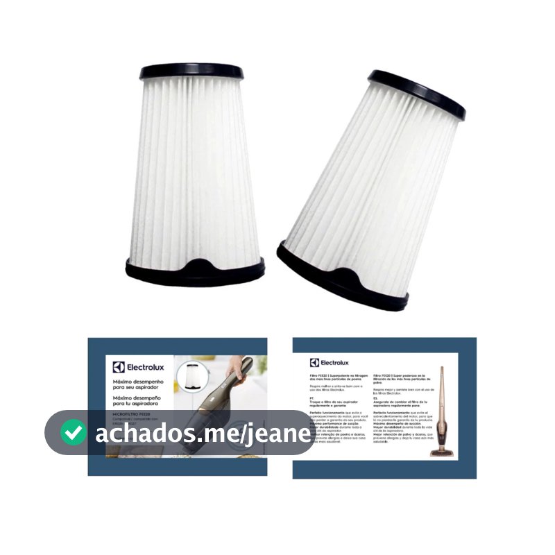 Kit com 2 Filtros para Aspiradores Ergorapido - ERG26 e ERG27 Electrolux