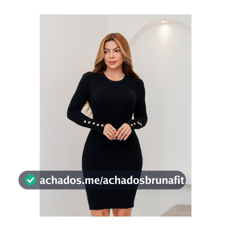 Vestido Feminino Midi Canelado Suéter Modal Blusa Frio Inverno 3RD SD2007