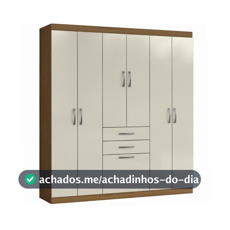 Guarda Roupas Casal 7 Portas 2 Gavetas Lisboa Aramóveis