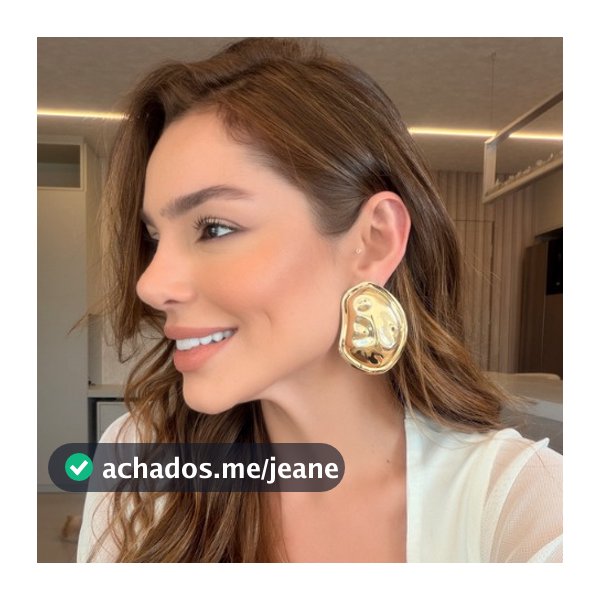 Brinco Organico– Dourado | Fashion Chic Atemporal- Designer Sofisticado