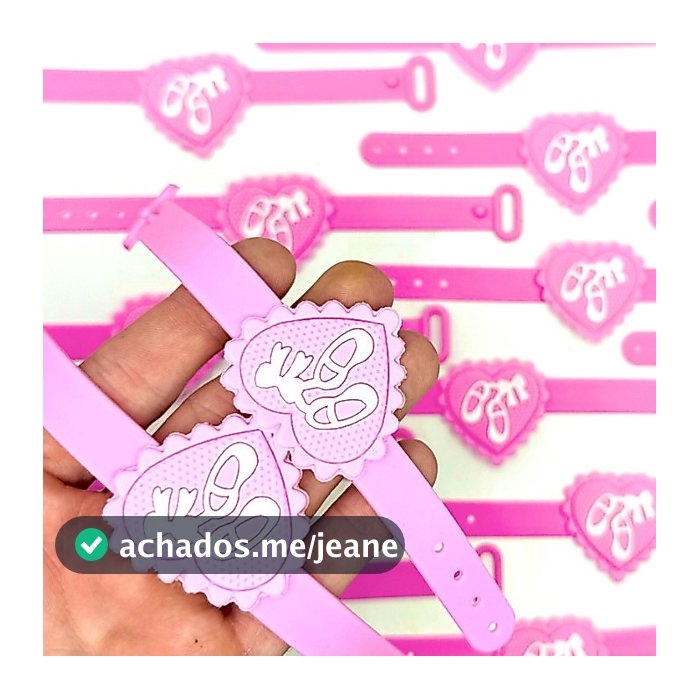 Pulseira Bailarina 10un Sapatilha Dança Lembracinha Dançarinas Balet Ballet Daçar Promoção